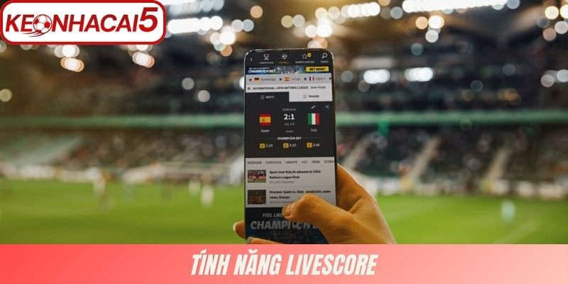 Tính năng livescore