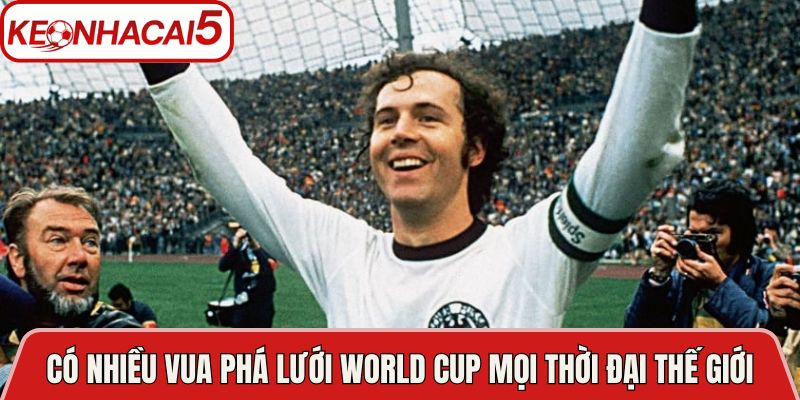 Có rất nhiều vua phá lưới World Cup mọi thời đại trên thế giới